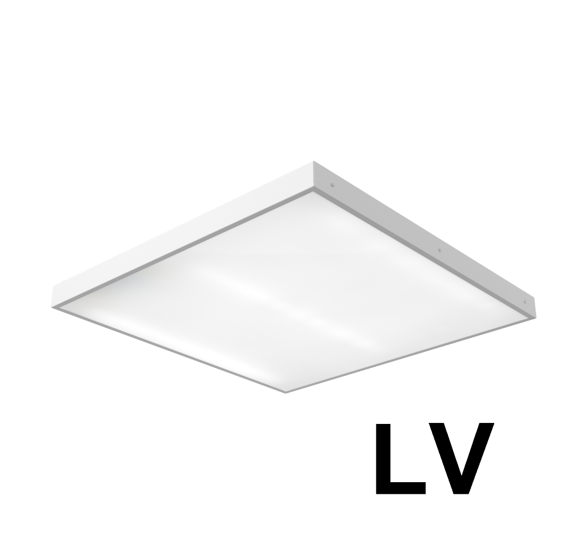 Офисный низковольтный LED светильник Geniled Офис 595×595×40 60Вт 12В (24, 36) 5000К Опал (арт. 08189_12 (24, 36)