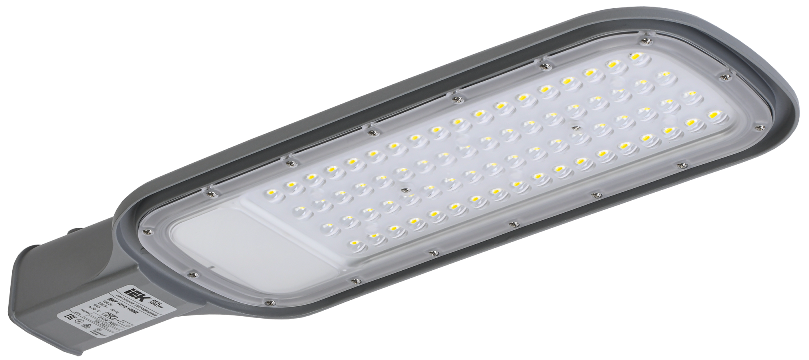 Уличный светильник консольный LED с вторичной оптикой ДКУ 1012-100Ш 5000К IP65 серый IEK (арт.LDKU1-1012-100-5000-K03)